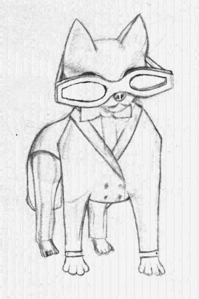 .00007 - a Chihuahua with a Mission: Pencil Sketch