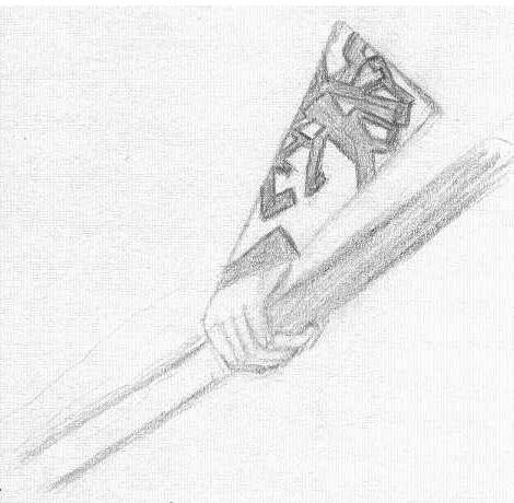 Snowflake Bracer detail (pencil sketch)