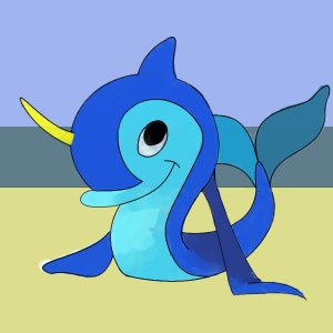 Flotsam (tm NeoPets.com) - another venture into drawing according to "How to Draw" instructions;  created using ShiPainter Advanced on OekakiCentral.com