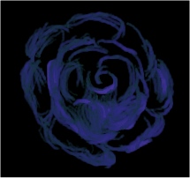 Blue Rose (dark version) I