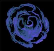 Blue Rose (dark version) IV